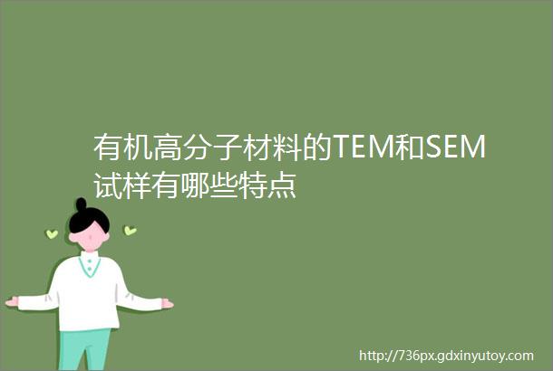 有机高分子材料的TEM和SEM试样有哪些特点